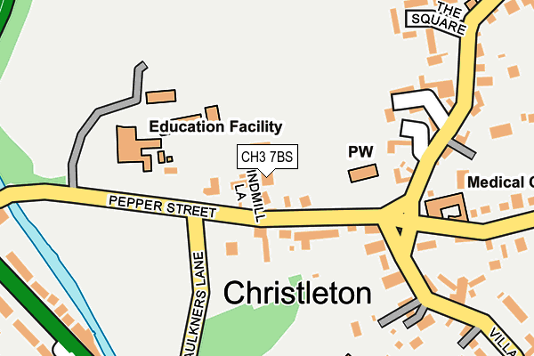 CH3 7BS map - OS OpenMap – Local (Ordnance Survey)