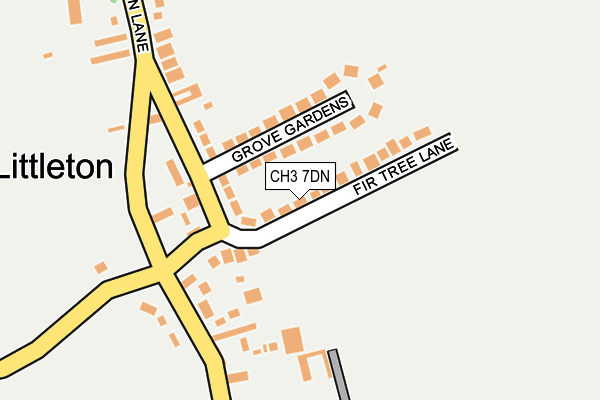 Map of FIR TREE LANE (LAND MANAGEMENT COMPANY) LIMITED at local scale