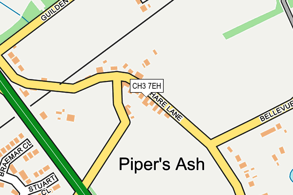 CH3 7EH map - OS OpenMap – Local (Ordnance Survey)