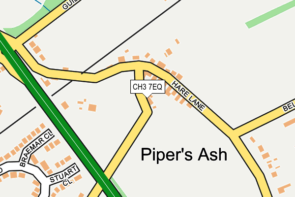 CH3 7EQ map - OS OpenMap – Local (Ordnance Survey)