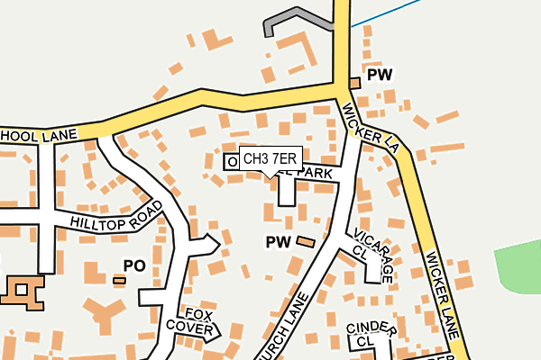 CH3 7ER map - OS OpenMap – Local (Ordnance Survey)