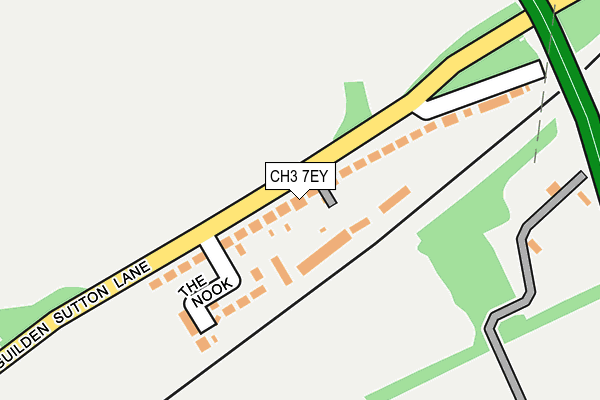 CH3 7EY map - OS OpenMap – Local (Ordnance Survey)