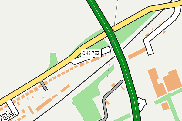 CH3 7EZ map - OS OpenMap – Local (Ordnance Survey)