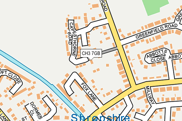 CH3 7GB map - OS OpenMap – Local (Ordnance Survey)