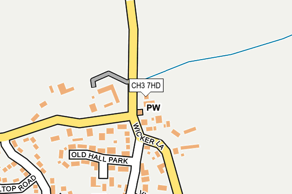 CH3 7HD map - OS OpenMap – Local (Ordnance Survey)