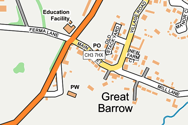 Map of WHITE HORSE GREAT BARROW LTD at local scale