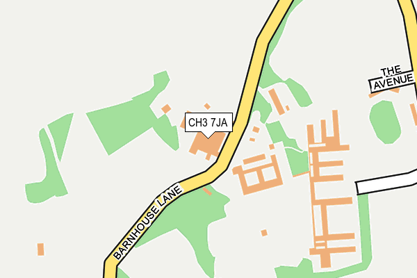 CH3 7JA map - OS OpenMap – Local (Ordnance Survey)