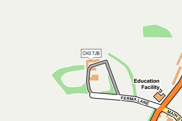 CH3 7JB map - OS OpenMap – Local (Ordnance Survey)