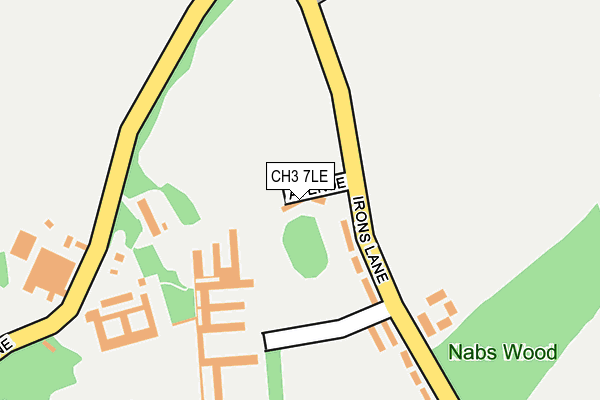 CH3 7LE map - OS OpenMap – Local (Ordnance Survey)