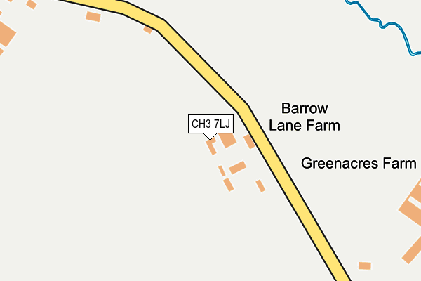 CH3 7LJ map - OS OpenMap – Local (Ordnance Survey)