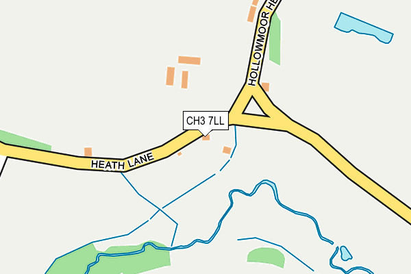 CH3 7LL map - OS OpenMap – Local (Ordnance Survey)