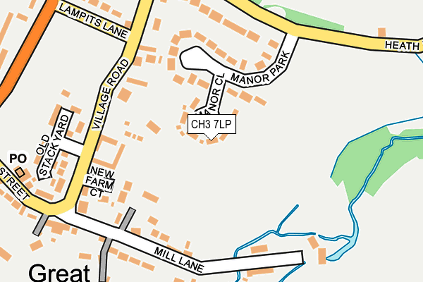 CH3 7LP map - OS OpenMap – Local (Ordnance Survey)