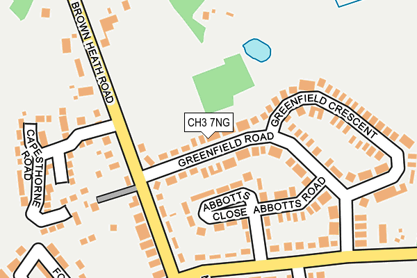 CH3 7NG map - OS OpenMap – Local (Ordnance Survey)