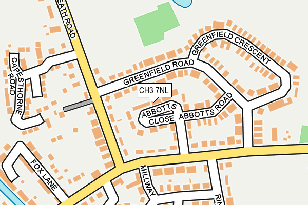 CH3 7NL map - OS OpenMap – Local (Ordnance Survey)