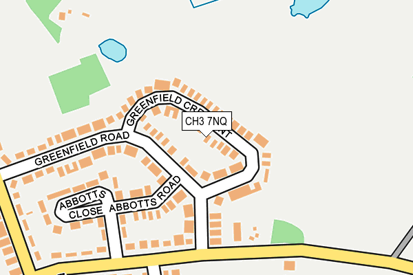 CH3 7NQ map - OS OpenMap – Local (Ordnance Survey)