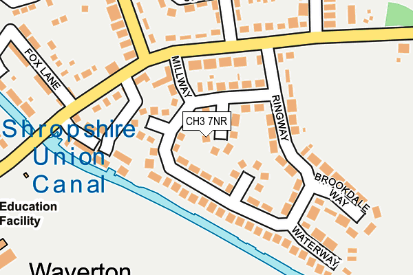 CH3 7NR map - OS OpenMap – Local (Ordnance Survey)