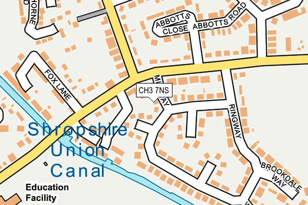 CH3 7NS map - OS OpenMap – Local (Ordnance Survey)