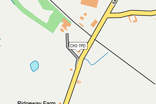 CH3 7PD map - OS OpenMap – Local (Ordnance Survey)