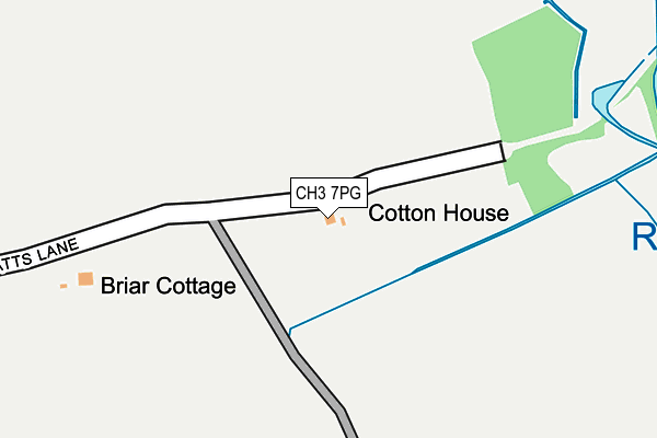 CH3 7PG map - OS OpenMap – Local (Ordnance Survey)