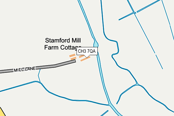 CH3 7QA map - OS OpenMap – Local (Ordnance Survey)