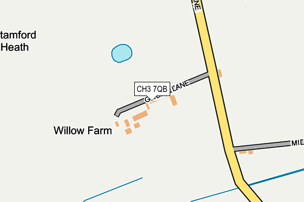 CH3 7QB map - OS OpenMap – Local (Ordnance Survey)