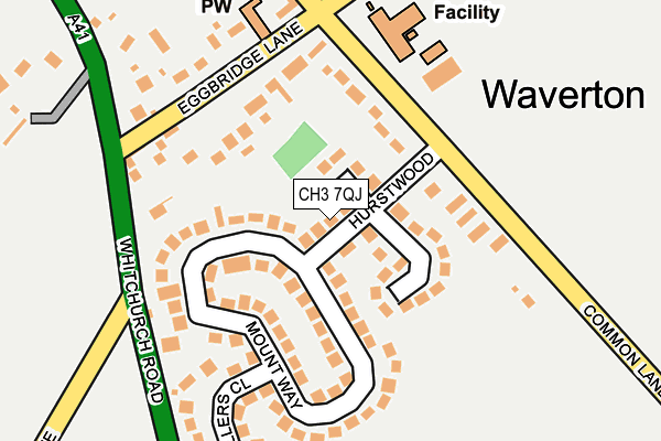 CH3 7QJ map - OS OpenMap – Local (Ordnance Survey)