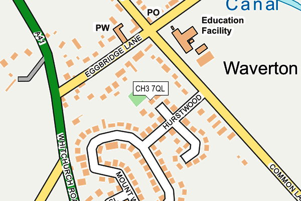 CH3 7QL map - OS OpenMap – Local (Ordnance Survey)