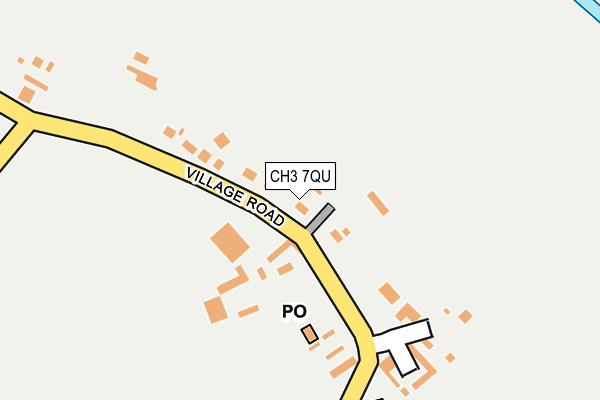 CH3 7QU map - OS OpenMap – Local (Ordnance Survey)