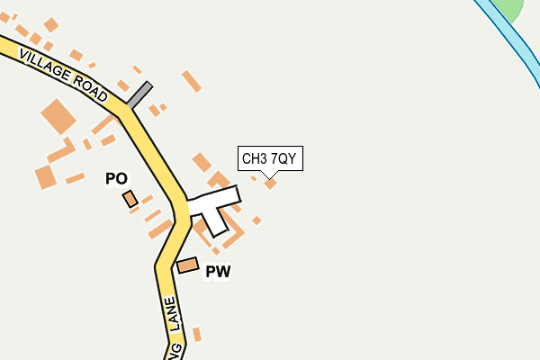 CH3 7QY map - OS OpenMap – Local (Ordnance Survey)