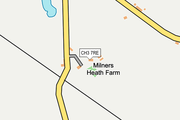 CH3 7RE map - OS OpenMap – Local (Ordnance Survey)