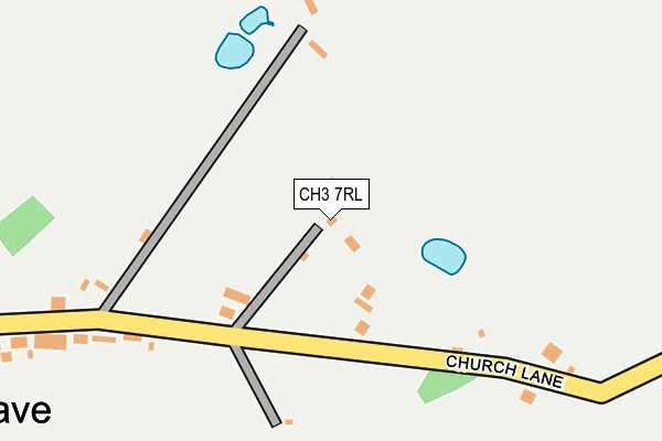 CH3 7RL map - OS OpenMap – Local (Ordnance Survey)