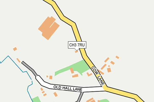 CH3 7RU map - OS OpenMap – Local (Ordnance Survey)