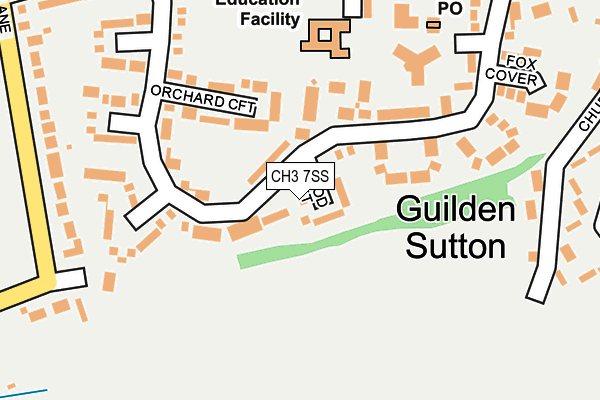 CH3 7SS map - OS OpenMap – Local (Ordnance Survey)