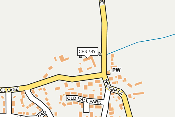 CH3 7SY map - OS OpenMap – Local (Ordnance Survey)