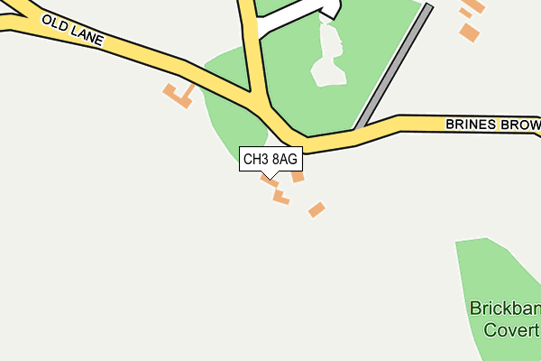 CH3 8AG map - OS OpenMap – Local (Ordnance Survey)