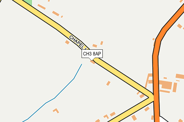 CH3 8AP map - OS OpenMap – Local (Ordnance Survey)