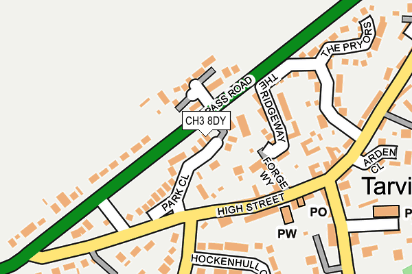 CH3 8DY map - OS OpenMap – Local (Ordnance Survey)