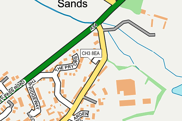 CH3 8EA map - OS OpenMap – Local (Ordnance Survey)