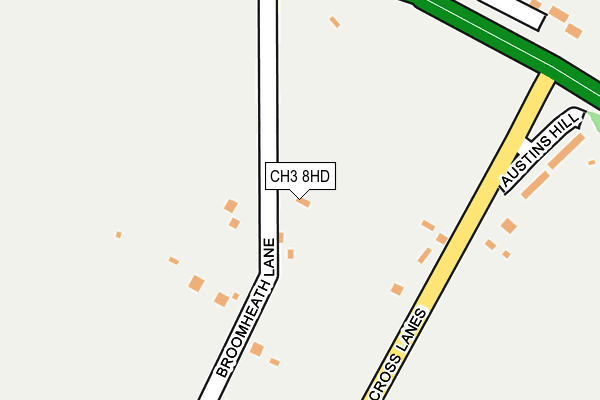 CH3 8HD map - OS OpenMap – Local (Ordnance Survey)