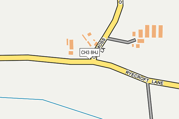 CH3 8HJ map - OS OpenMap – Local (Ordnance Survey)