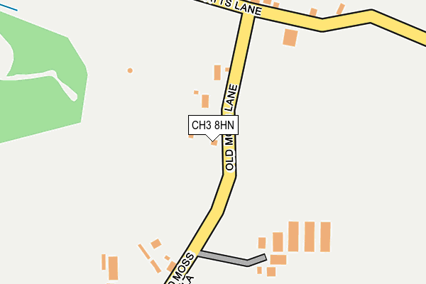 CH3 8HN map - OS OpenMap – Local (Ordnance Survey)