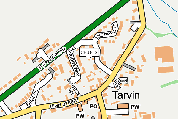 CH3 8JS map - OS OpenMap – Local (Ordnance Survey)