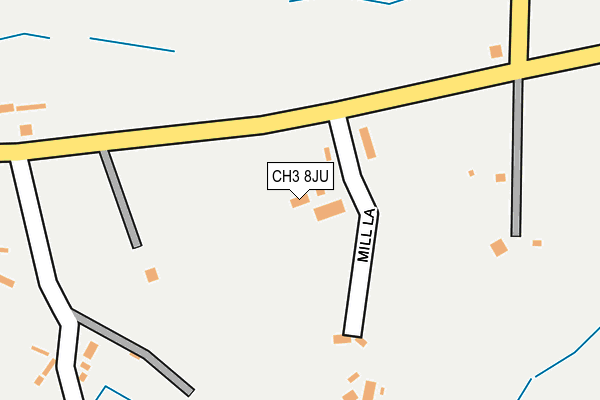 CH3 8JU map - OS OpenMap – Local (Ordnance Survey)