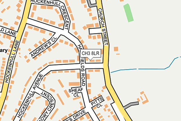 CH3 8LR map - OS OpenMap – Local (Ordnance Survey)