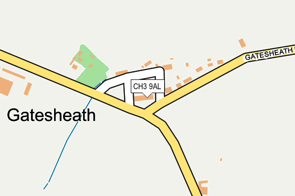 CH3 9AL map - OS OpenMap – Local (Ordnance Survey)