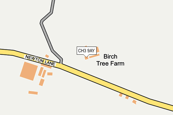 CH3 9AY map - OS OpenMap – Local (Ordnance Survey)