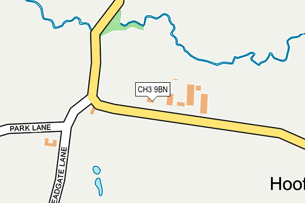 CH3 9BN map - OS OpenMap – Local (Ordnance Survey)