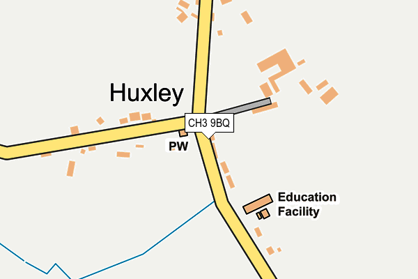 CH3 9BQ map - OS OpenMap – Local (Ordnance Survey)