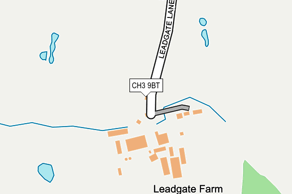 CH3 9BT map - OS OpenMap – Local (Ordnance Survey)