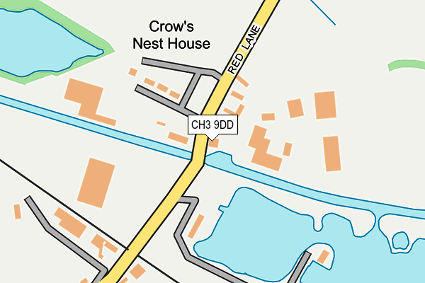 CH3 9DD map - OS OpenMap – Local (Ordnance Survey)